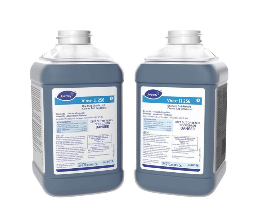 Virex® II Blue Diversey Disinfect Cleaner (2.5 Liter Bottle, 2 Bottles/CS)